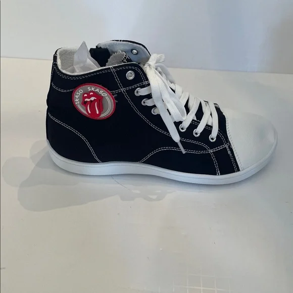 Women’s Black High Top Sneakers - Picture 3 of 9